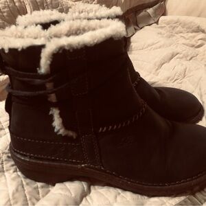UGG Black Winter Boots with Shearling Lining